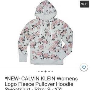 Calvin Klein Fleece Pullover Hoodie - Size Large